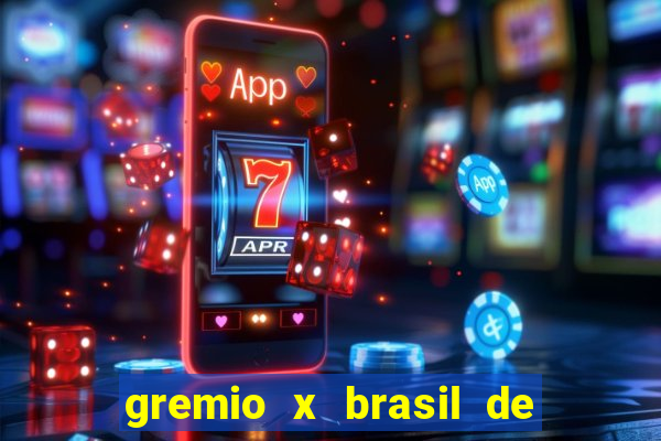 gremio x brasil de pelotas palpite