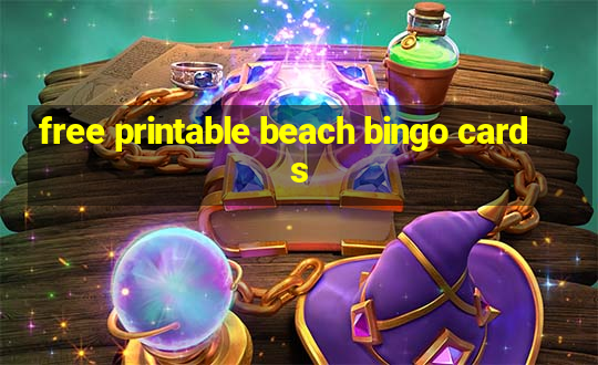 free printable beach bingo cards