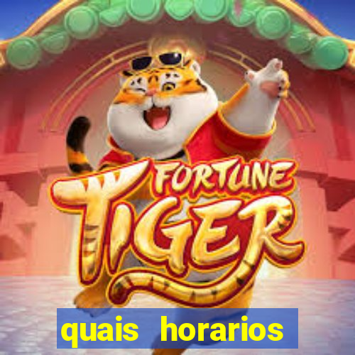 quais horarios pagantes do fortune tiger