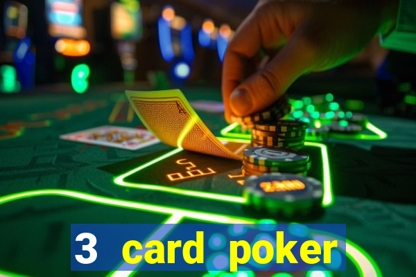 3 card poker casino rules