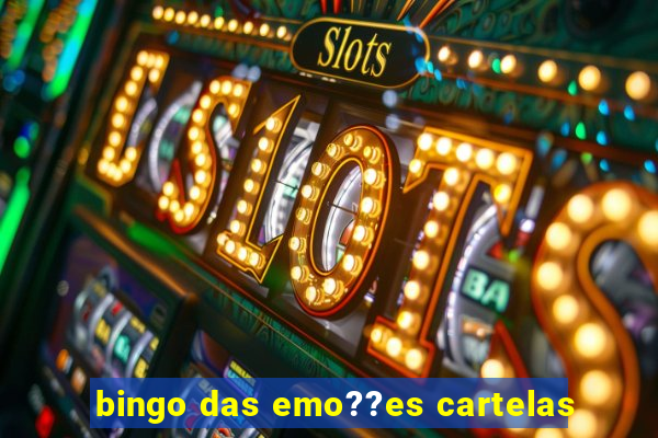 bingo das emo??es cartelas