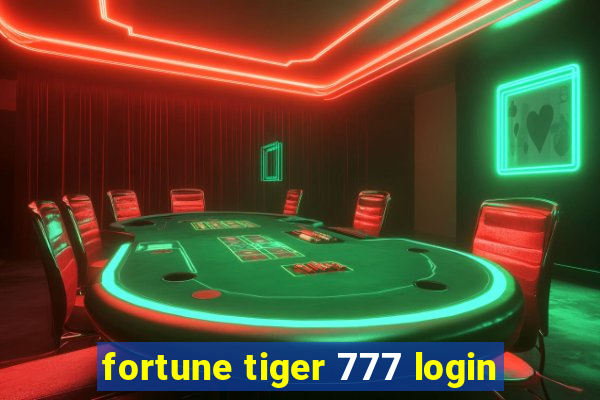 fortune tiger 777 login