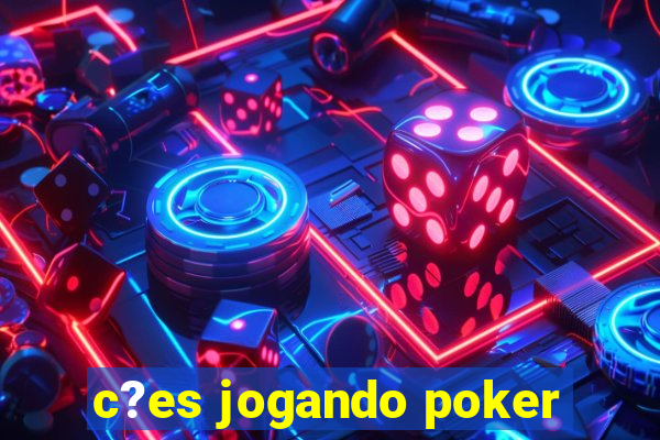 c?es jogando poker