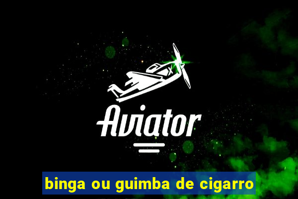 binga ou guimba de cigarro