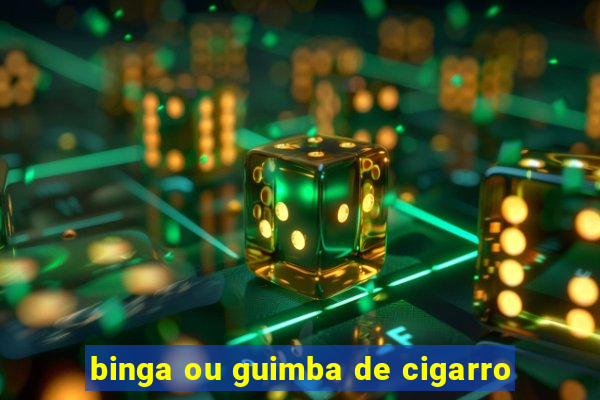 binga ou guimba de cigarro