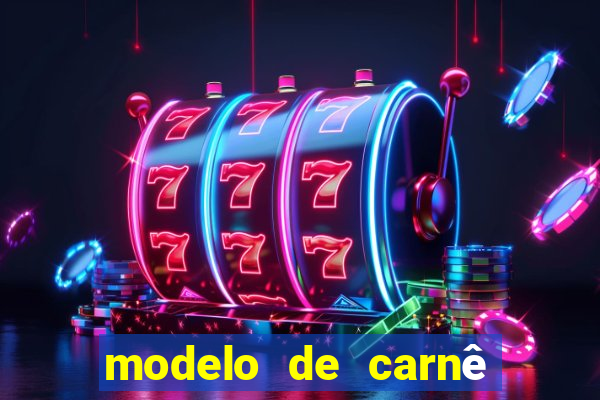 modelo de carnê de pagamento word