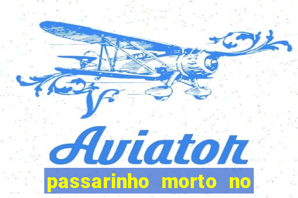 passarinho morto no quintal significado