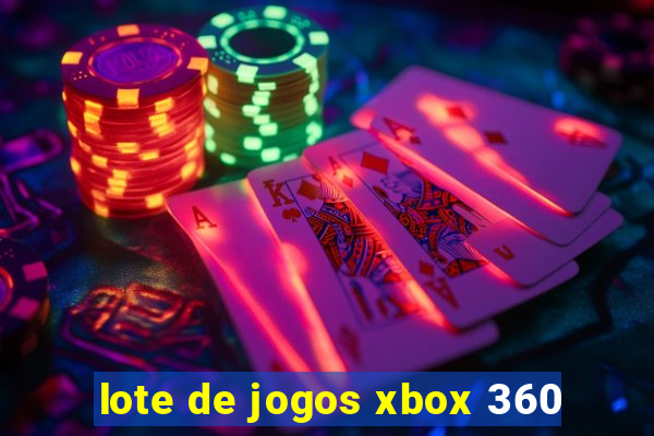 lote de jogos xbox 360