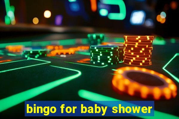 bingo for baby shower