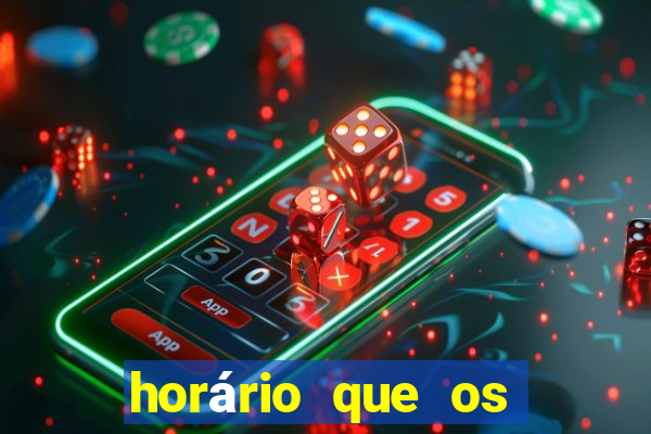 horário que os slots pagam