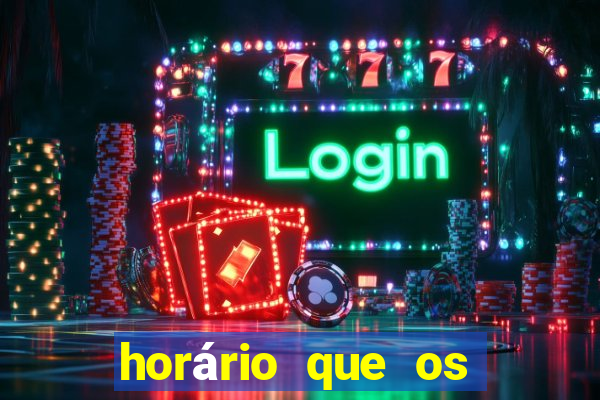 horário que os slots pagam