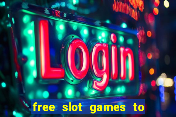 free slot games to play offline