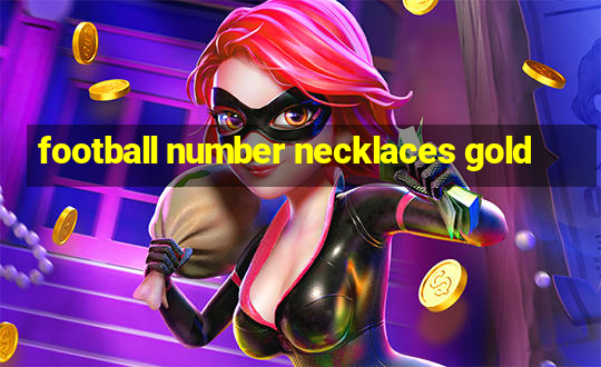 football number necklaces gold