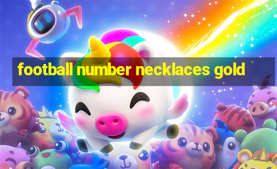 football number necklaces gold