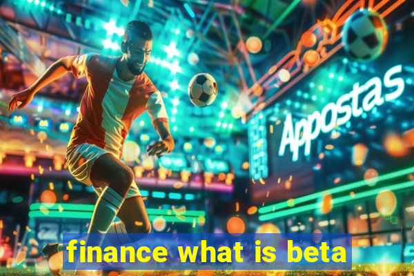 finance what is beta