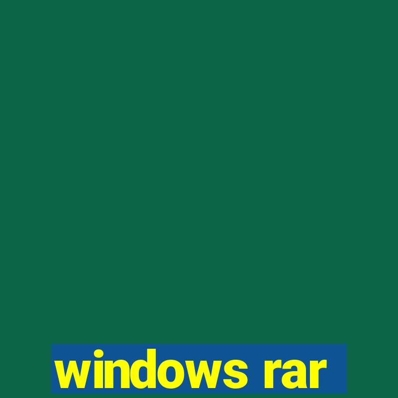 windows rar