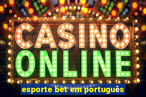 esporte bet em português