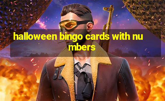 halloween bingo cards with numbers