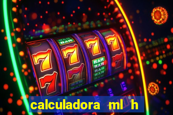 calculadora ml h para mcg kg min