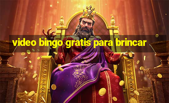 video bingo gratis para brincar