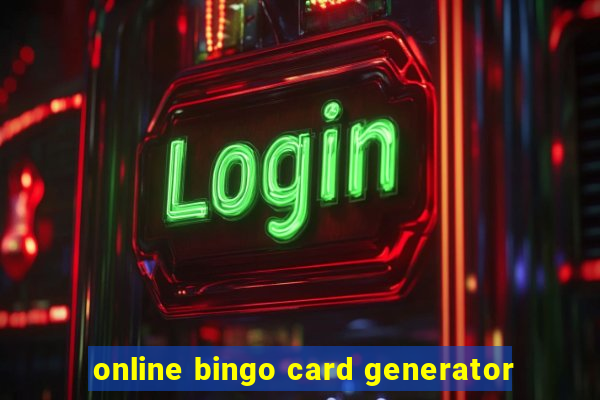 online bingo card generator