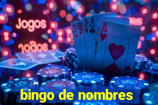 bingo de nombres