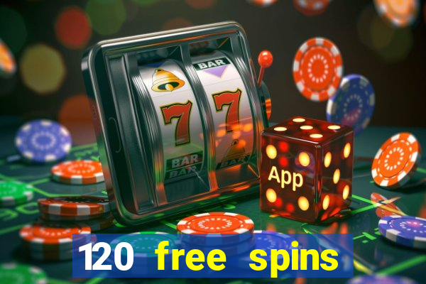 120 free spins online casino promotion