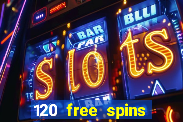 120 free spins online casino promotion