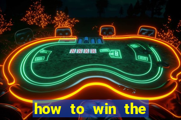 how to win the slot machine