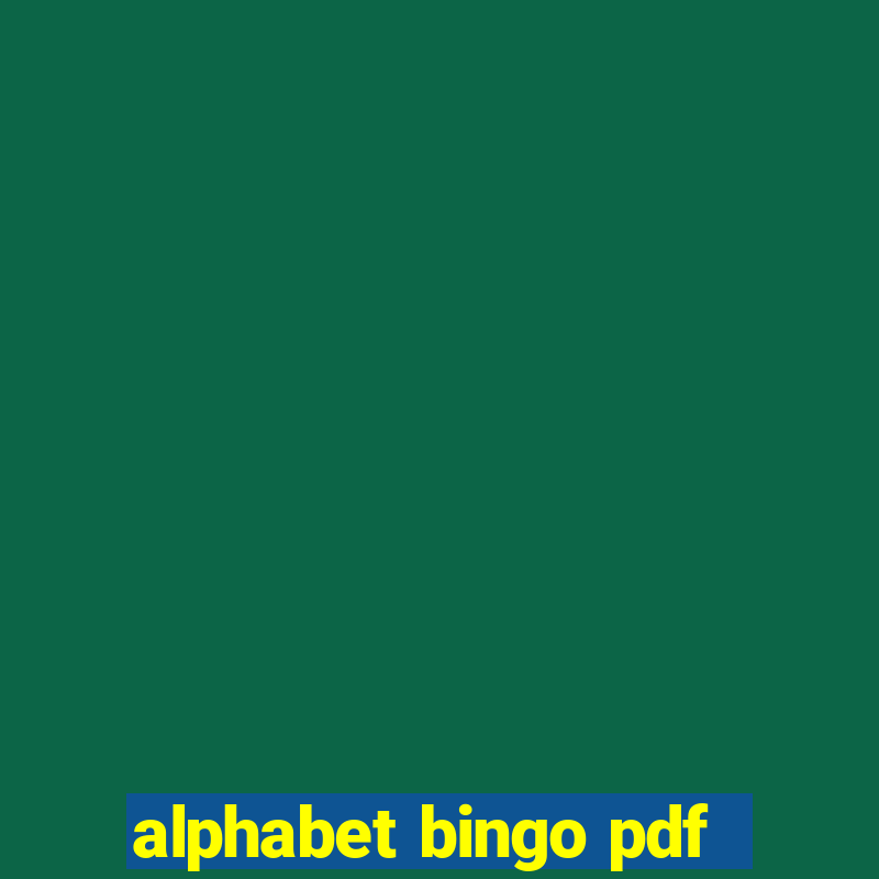 alphabet bingo pdf