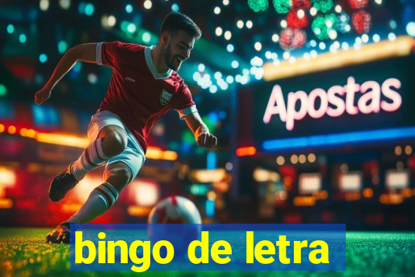 bingo de letra