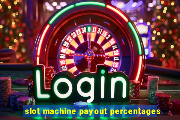 slot machine payout percentages