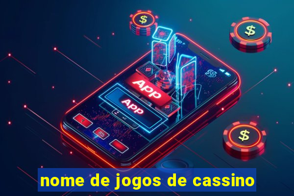 nome de jogos de cassino