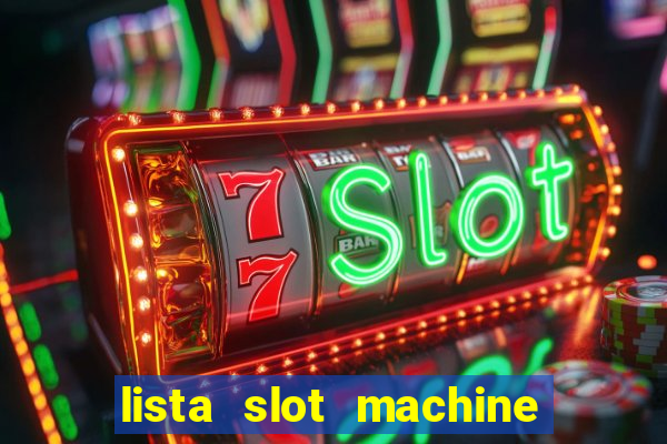 lista slot machine da bar