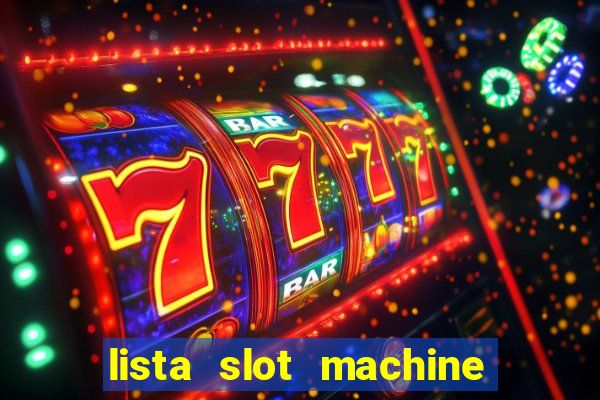 lista slot machine da bar