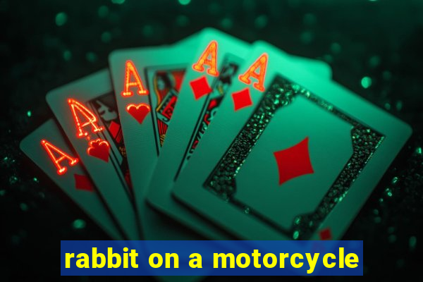 rabbit on a motorcycle