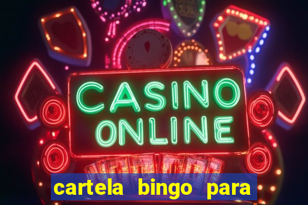 cartela bingo para cha de cozinha imprimir gratis