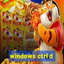 windows ctrl d