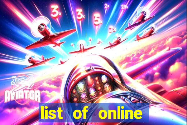 list of online slot sites