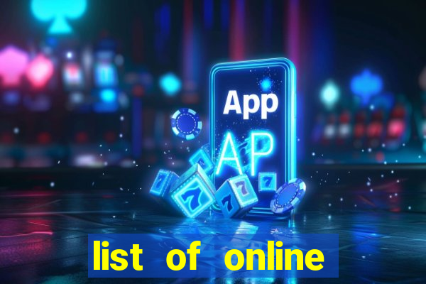 list of online slot sites