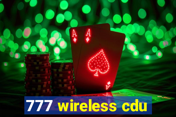 777 wireless cdu