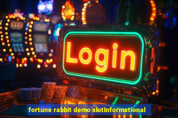 fortune rabbit demo slotInformational