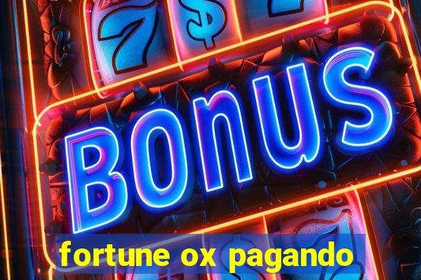 fortune ox pagando