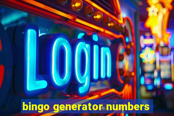 bingo generator numbers