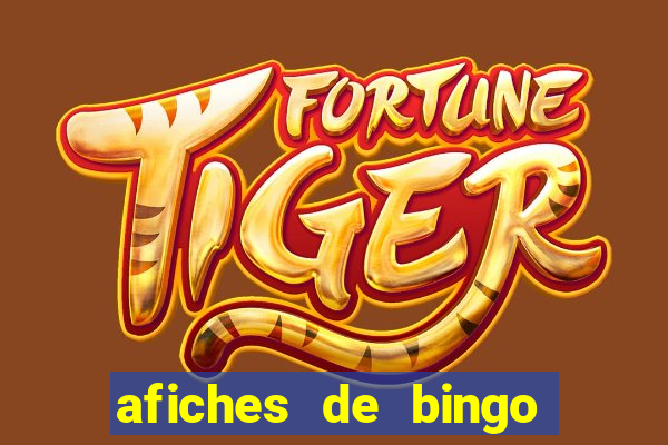 afiches de bingo para editar