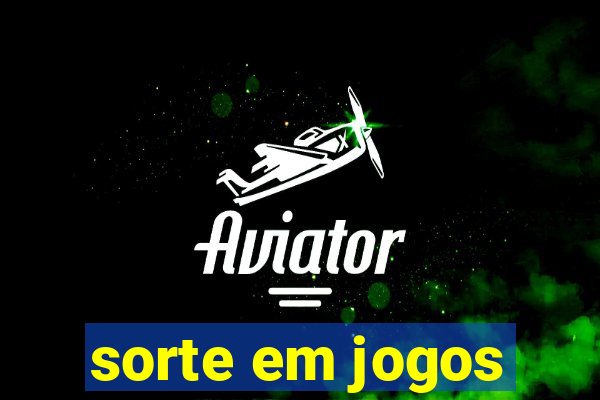 sorte em jogos