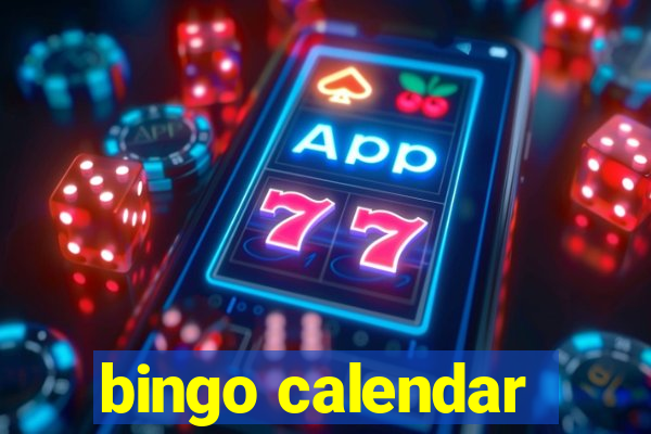 bingo calendar