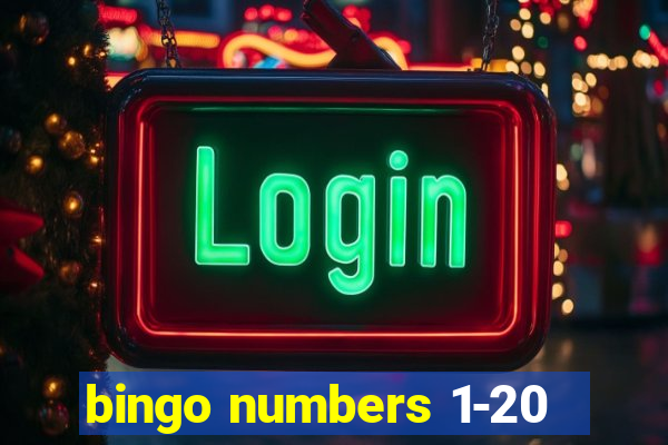 bingo numbers 1-20