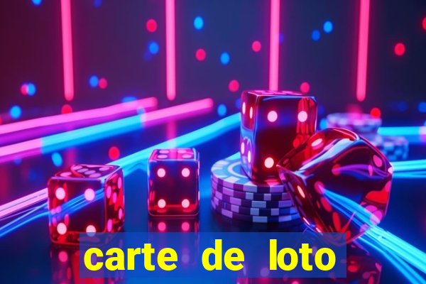 carte de loto bingo a imprimer gratuit