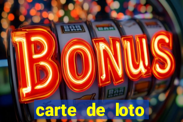 carte de loto bingo a imprimer gratuit